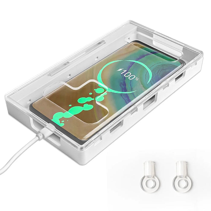 Portable Phone Lock Box Self-Control Locker for Kids Students Adults Focus, Self-Discipline Mobile Phone Box with 2 Keys - 1
