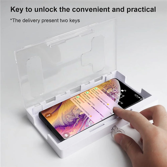 Portable Phone Lock Box Self-Control Locker for Kids Students Adults Focus, Self-Discipline Mobile Phone Box with 2 Keys - 6
