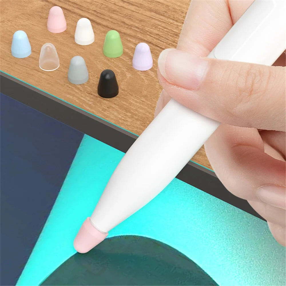 8Pcs / Set Stylus Pen Nib Cover for Xiaomi Smart Pen (Gen 2) , TPU Pen Tip Sleeve - Pink - 3