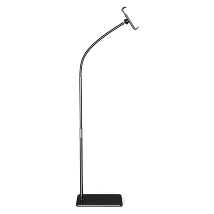 155cm Multifunctional Tablet Floor Stand for Under 11" Devices Metal + ABS Three-Section Adjustable Cell Phone Holder - 1