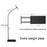 155cm Multifunctional Tablet Floor Stand for Under 11" Devices Metal + ABS Three-Section Adjustable Cell Phone Holder - 4