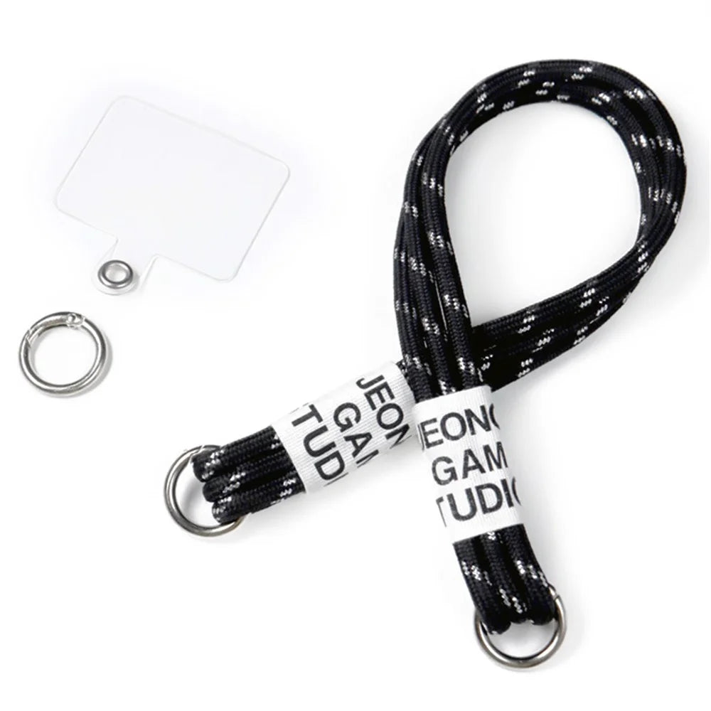 IMAK Phone Wrist Strap Detachable Cellphone Lanyard Anti-lost Wristlet Strap with Phone Patch, Short Style - Black - 1