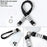 IMAK Phone Wrist Strap Detachable Cellphone Lanyard Anti-lost Wristlet Strap with Phone Patch, Short Style - Black - 5