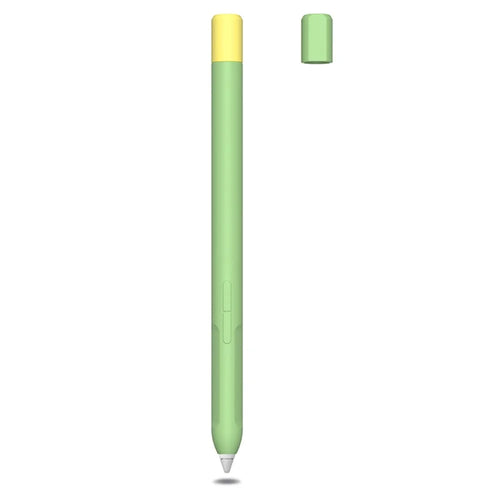 Protective Sleeve for Xiaomi Smart Pen (Gen 2) , Liquid Silicone Stylus Pen Cover with Dual Pen Caps - Matcha Green - 1