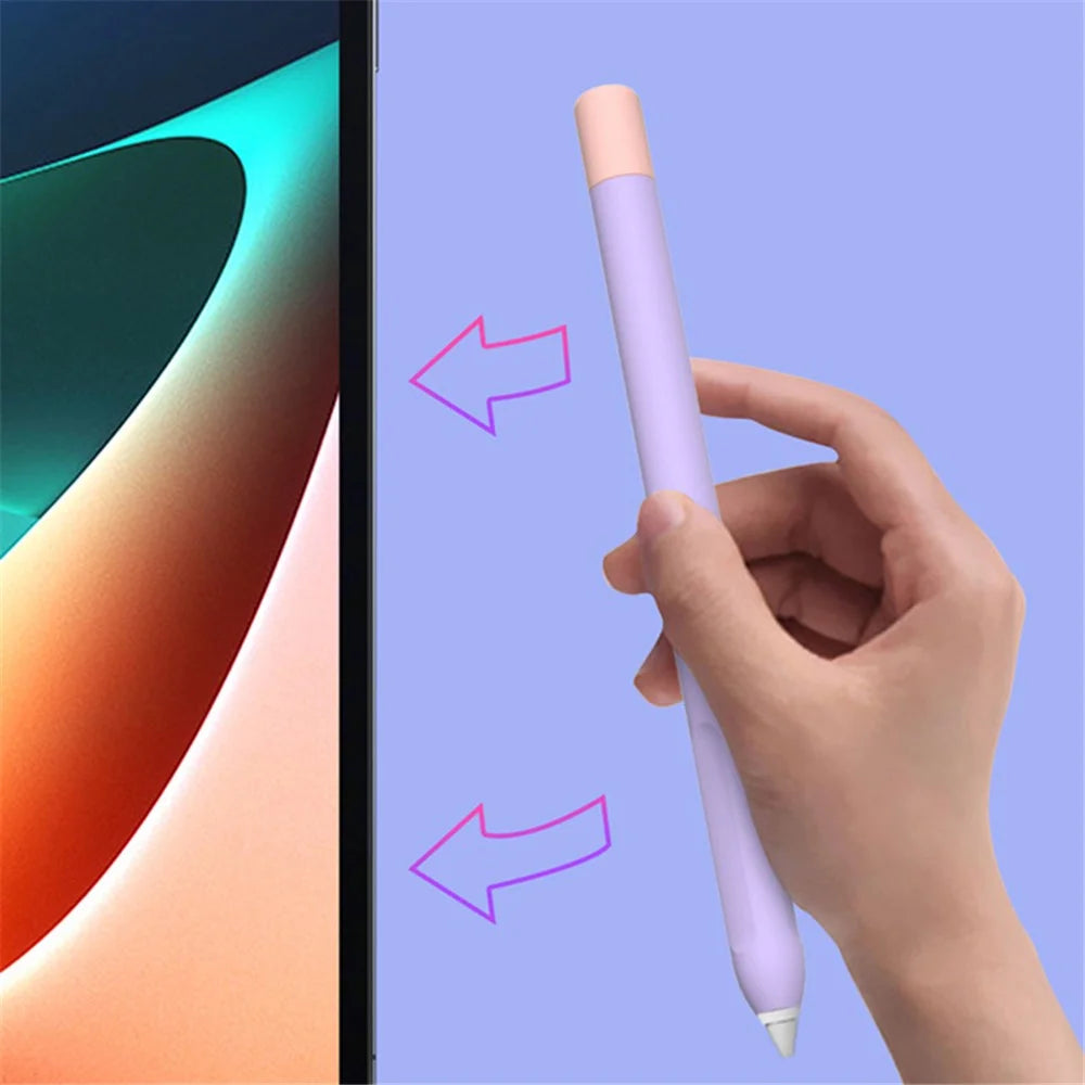 Protective Sleeve for Xiaomi Smart Pen (Gen 2) , Liquid Silicone Stylus Pen Cover with Dual Pen Caps - Matcha Green - 6