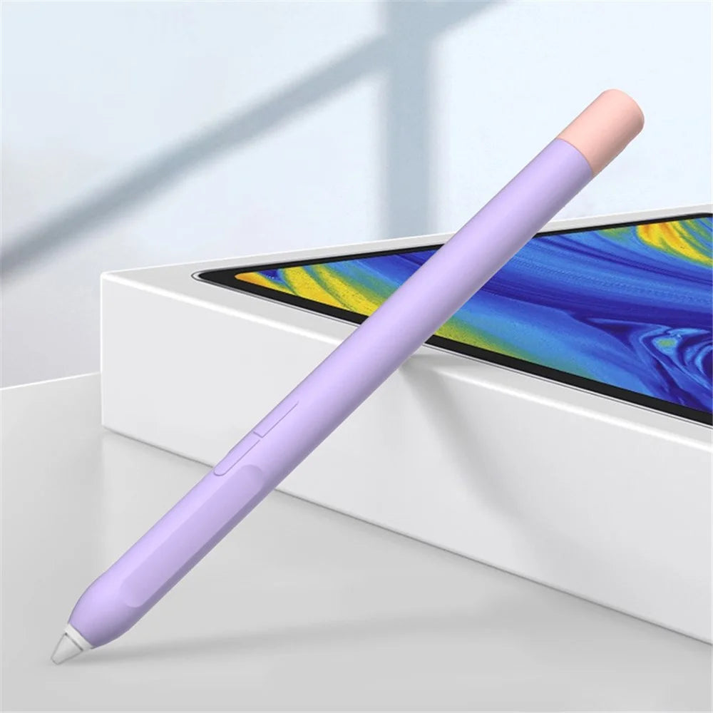 Protective Sleeve for Xiaomi Smart Pen (Gen 2) , Liquid Silicone Stylus Pen Cover with Dual Pen Caps - Matcha Green - 7