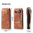 Belt Loop Pouch for Folding Phones Vertical Flip PU Leather Cell Phone Waist Bag, Size S: 165*70*25mm - Brown - 7
