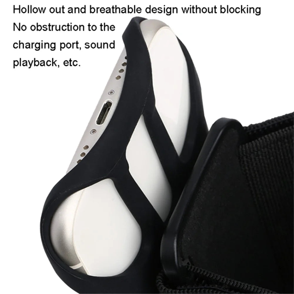 Detachable 360° Rotatable Forearm Armband Wristband Phone Holder for 4.5-7.0 inch Mobile Phone - Black - 3