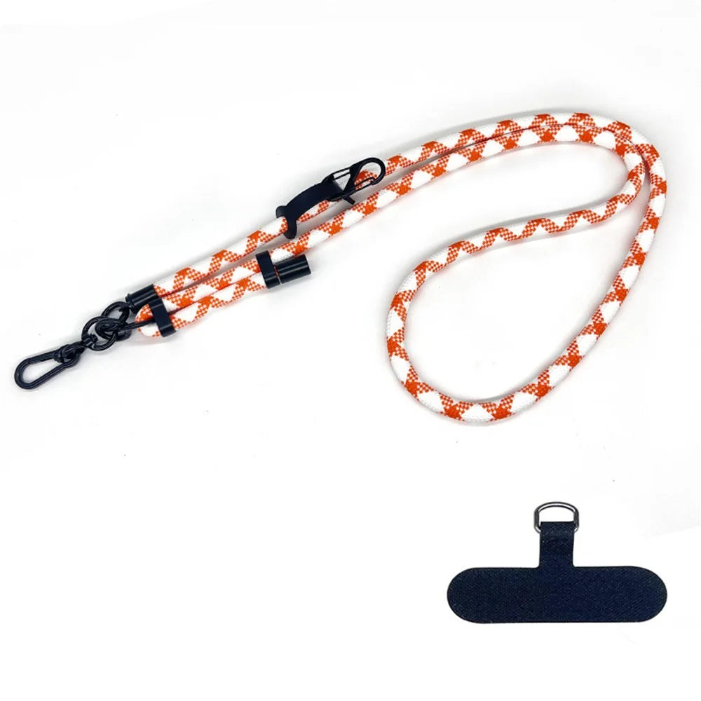 10mm Thick Rope Adjustable Polyester Neck / Shoulder Lanyard Phone Carrying Strap - Style 7 - 1