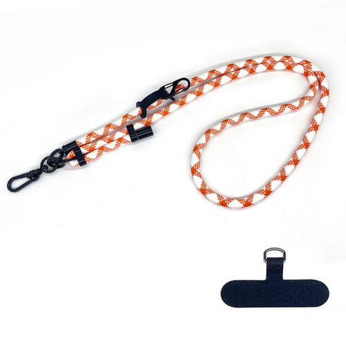 10mm Thick Rope Adjustable Polyester Neck / Shoulder Lanyard Phone Carrying Strap - Style 7 - 1