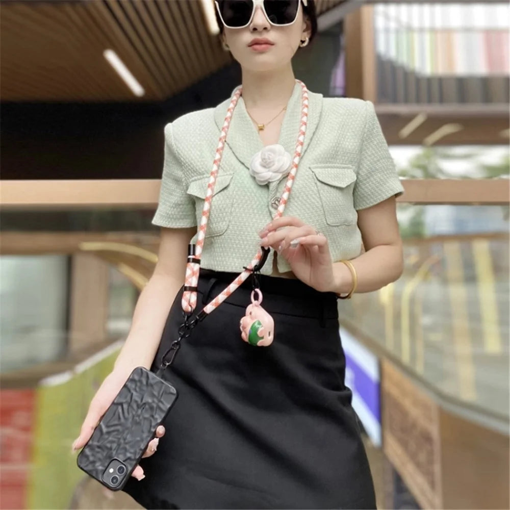 10mm Thick Rope Adjustable Polyester Neck / Shoulder Lanyard Phone Carrying Strap - Style 7 - 5