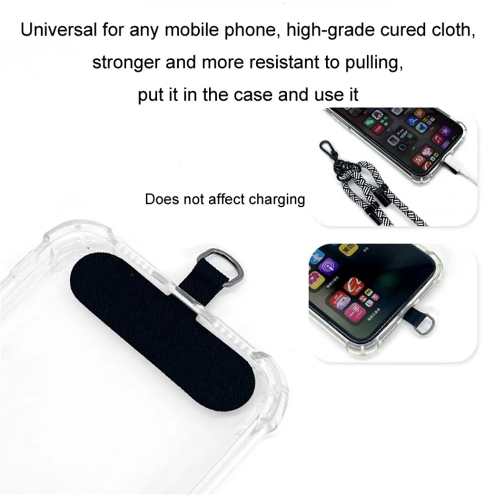 10mm Round Rope Adjustable Polyester Neck / Shoulder Lanyard Anti-fall Phone Carrying Strap - Style 50 - 2