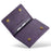DG.MING M5 Series RFID Blocking Wallet with Zippered Pouch Multi-Layer Card Holder Coin Purse Bag - Purple - 2