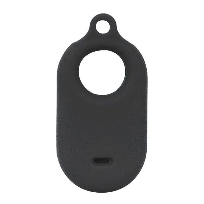 For Samsung Galaxy SmartTag 2 Protective Case Tracker Finder Silicone Cover Shell with Keychain - Black - 1