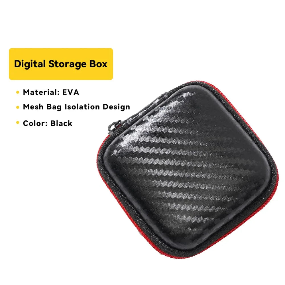 ESSAGER Shockproof EVA Data Cable Electronics Organizer Pouch Handbag Storage Hand Bag - 2