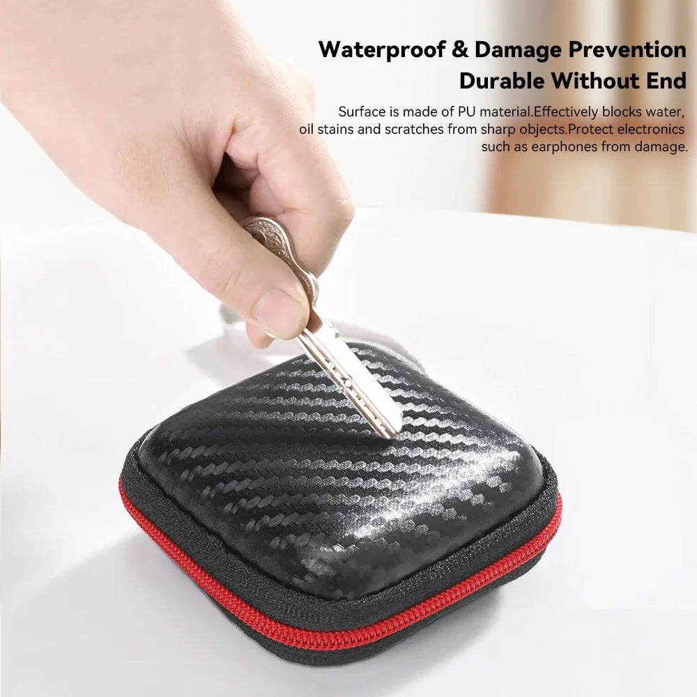 ESSAGER Shockproof EVA Data Cable Electronics Organizer Pouch Handbag Storage Hand Bag - 6