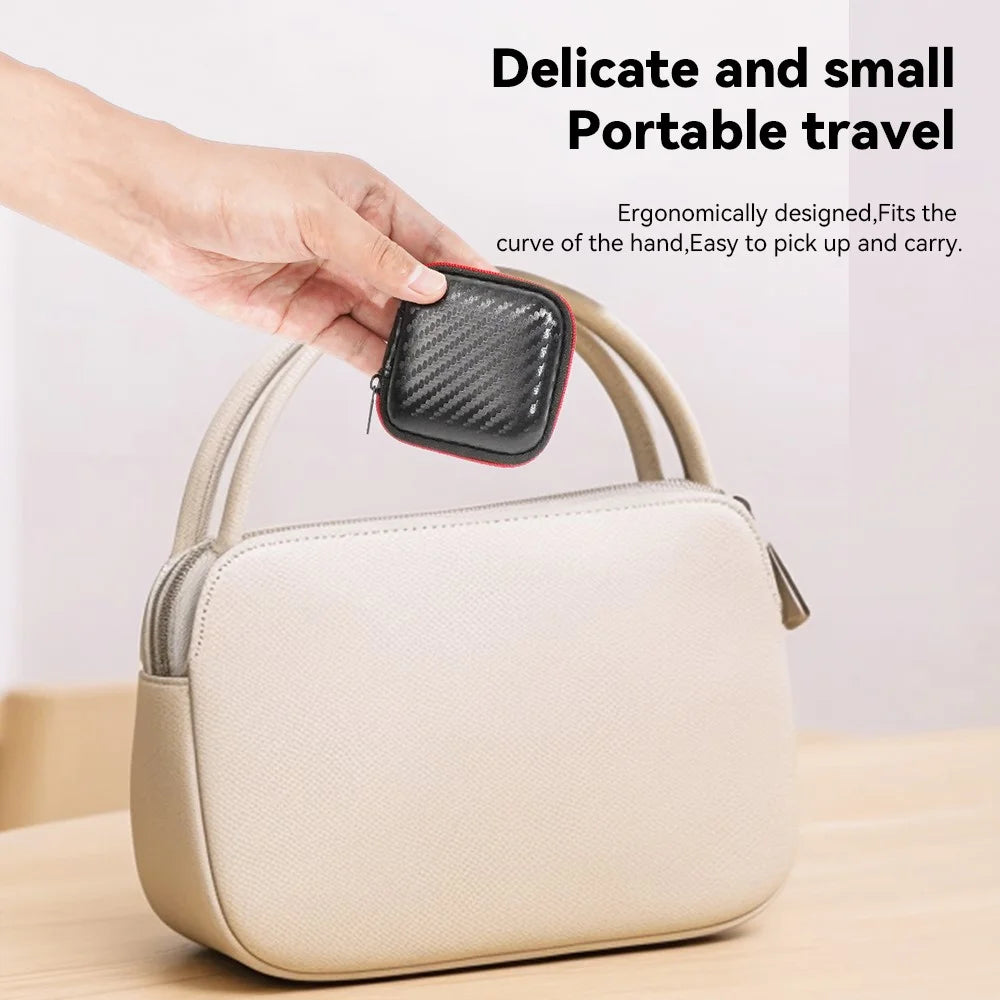 ESSAGER Shockproof EVA Data Cable Electronics Organizer Pouch Handbag Storage Hand Bag - 7