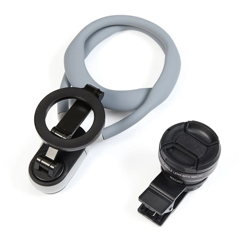 TELESIN Effortless Mobile Vlogging Set Neck Mount + APEXEL Wide Angle Lens - Go Extreme - 1
