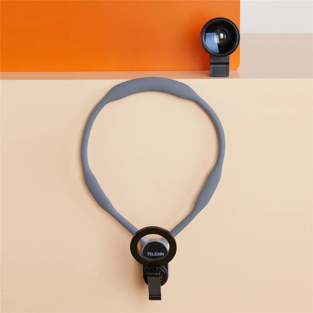 TELESIN Effortless Mobile Vlogging Set Neck Mount + APEXEL Wide Angle Lens - Go Extreme - 6