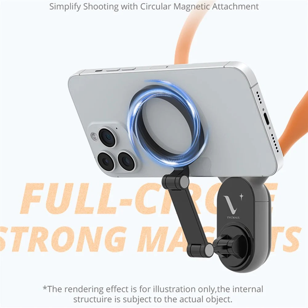 TVCMALL NH-01 For iPhone 12  /  13  /  14  /  15 Neck Mount Magnetic Bracket Phone Photography Neck Holder - 4