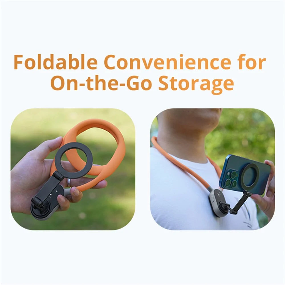 TVCMALL NH-01 For iPhone 12  /  13  /  14  /  15 Neck Mount Magnetic Bracket Phone Photography Neck Holder - 5
