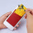 MRC02 PU Leather Sticky Single Card Holder Magnetic Car Mount Phone Card Case - Red - 3