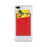 MRC02 PU Leather Sticky Single Card Holder Magnetic Car Mount Phone Card Case - Red - 7