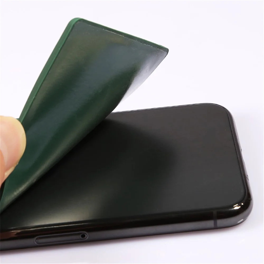 MRC029 Phone Card Holder Adhesive Stick-on Silicone Phone Wallet Card Pocket - Blackish Green - 5