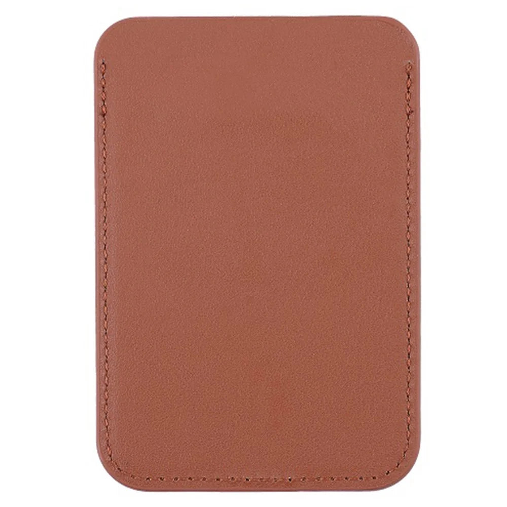 MRC048 Magnetic Card Holder Compatible with Magsafe Detachable Pocket Sleeve Kickstand - Brown - 2