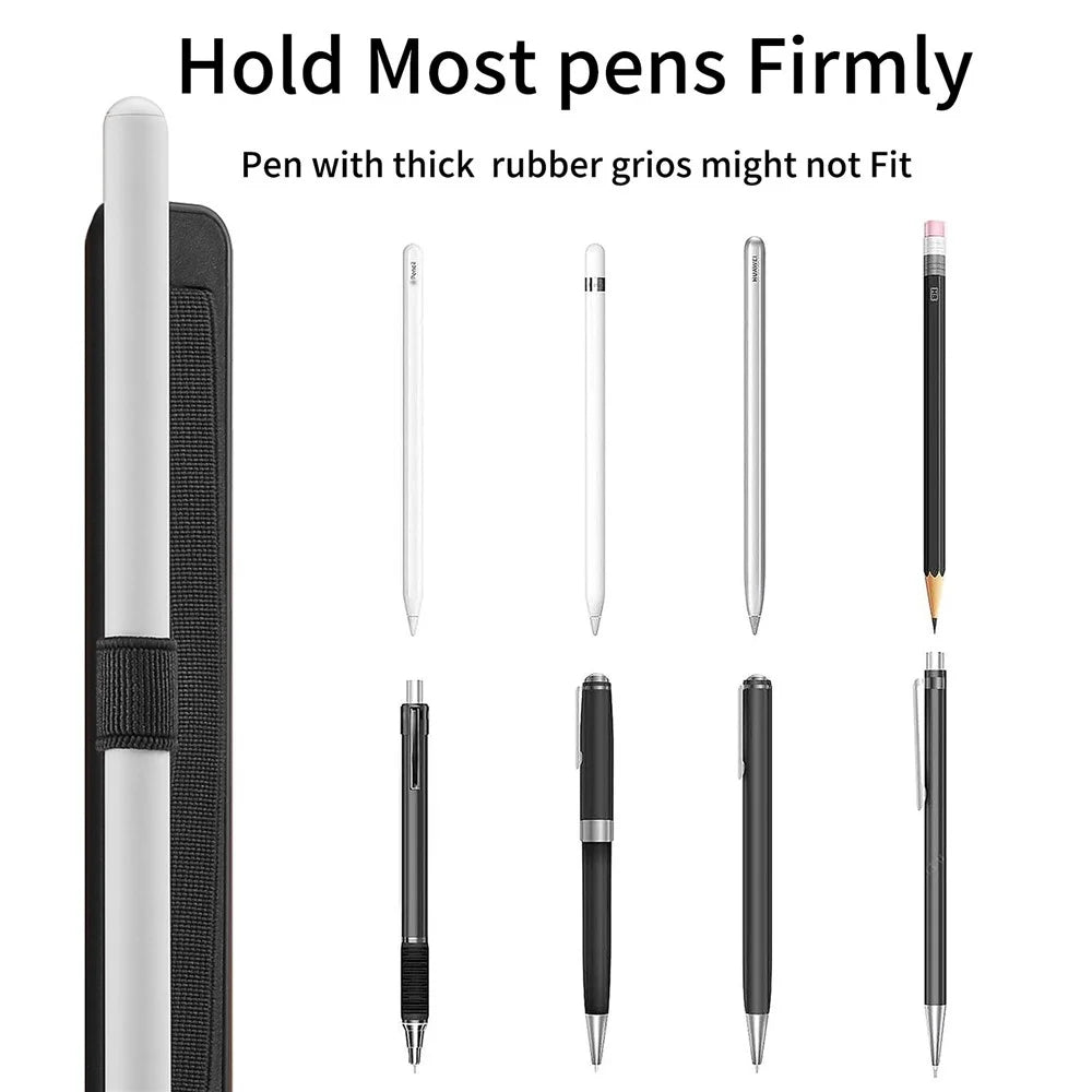 SP-02 Stylus Holder Pen Loop Self Adhesive Elastic Pen Holder Wrsit Strap for Tablets / Phones - Black - 2