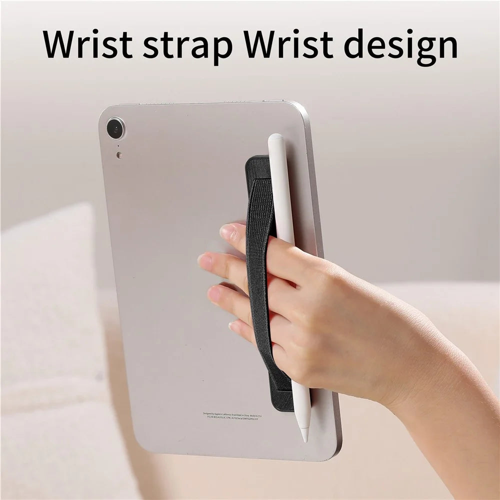 SP-02 Stylus Holder Pen Loop Self Adhesive Elastic Pen Holder Wrsit Strap for Tablets / Phones - Black - 4