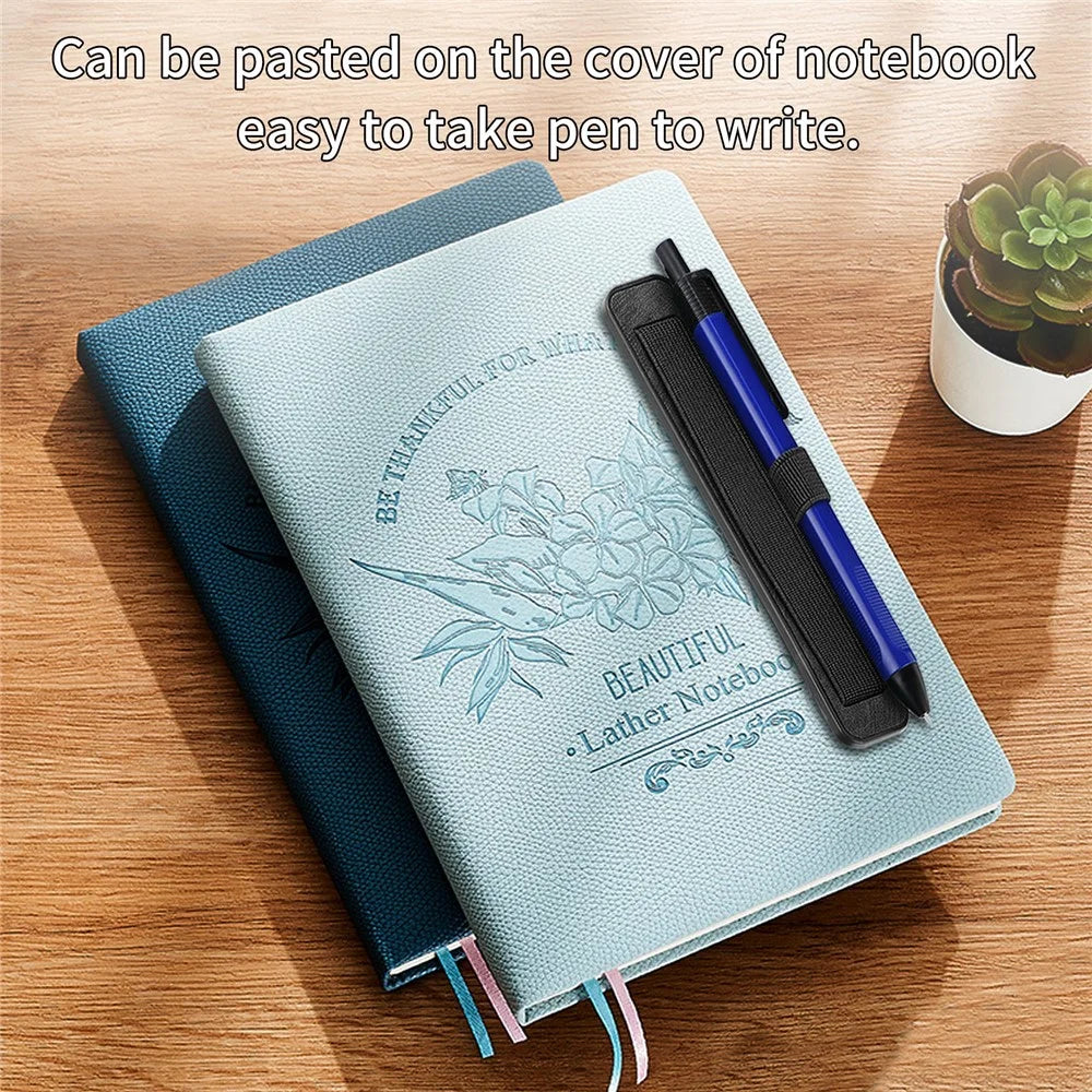 SP-02 Stylus Holder Pen Loop Self Adhesive Elastic Pen Holder Wrsit Strap for Tablets / Phones - Black - 5