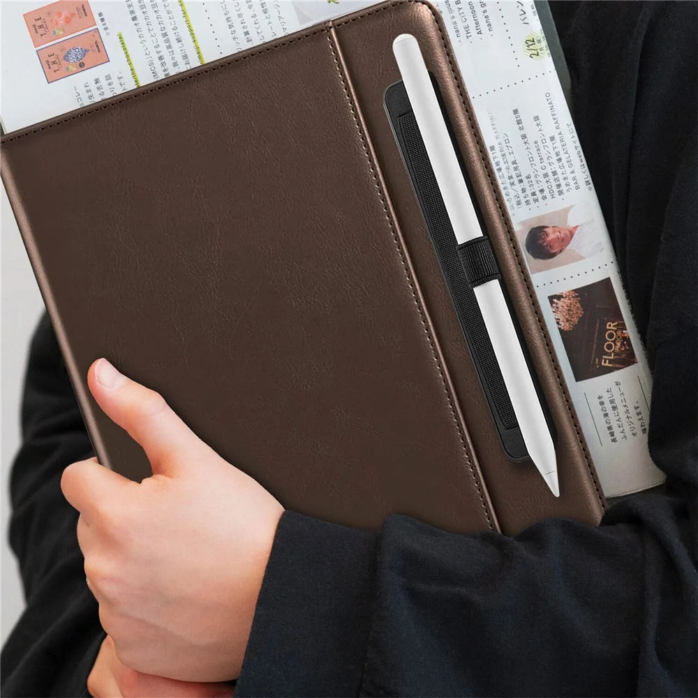 SP-02 Stylus Holder Pen Loop Self Adhesive Elastic Pen Holder Wrsit Strap for Tablets / Phones - Black - 6