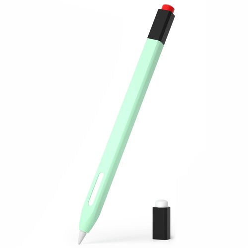 For Apple Pencil Pro / Pencil (2nd Generation) Stylus Pen Cover Anti-Dust Silicone Sleeve - Green - 1