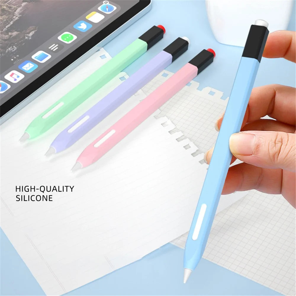 For Apple Pencil Pro / Pencil (2nd Generation) Stylus Pen Cover Anti-Dust Silicone Sleeve - Green - 3