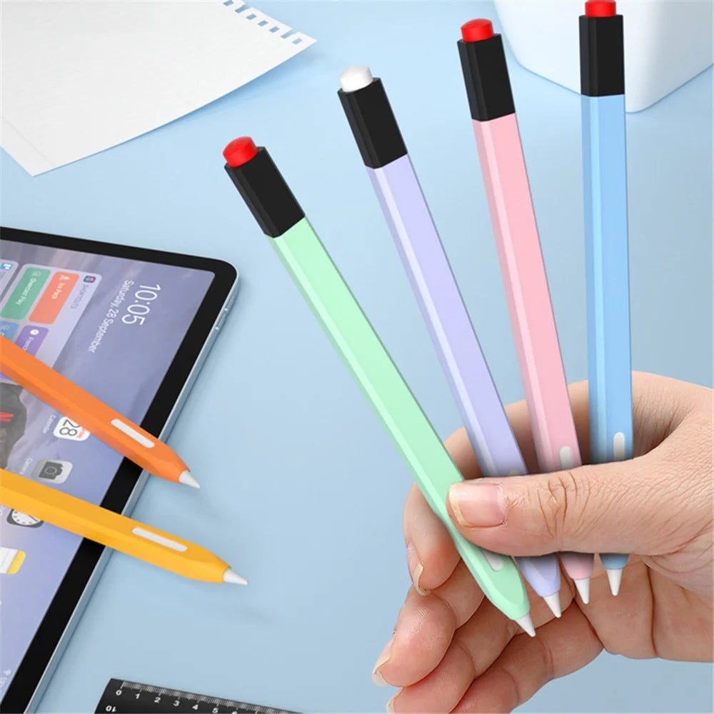 For Apple Pencil Pro / Pencil (2nd Generation) Stylus Pen Cover Anti-Dust Silicone Sleeve - Green - 4