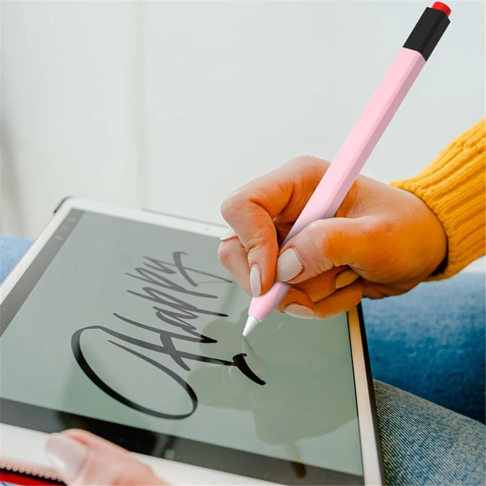 For Apple Pencil Pro / Pencil (2nd Generation) Stylus Pen Cover Anti-Dust Silicone Sleeve - Green - 6