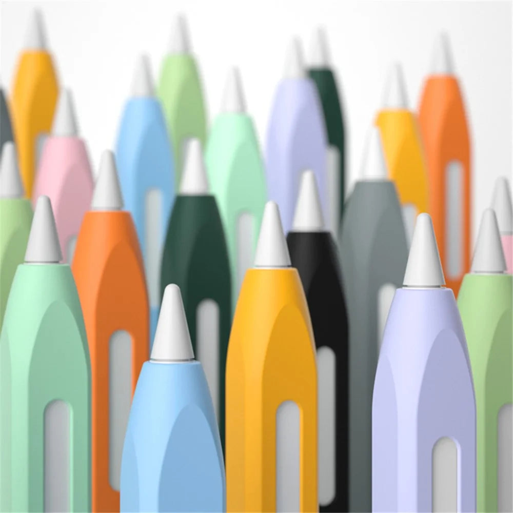 For Apple Pencil Pro / Pencil (2nd Generation) Stylus Pen Cover Anti-Dust Silicone Sleeve - Green - 7