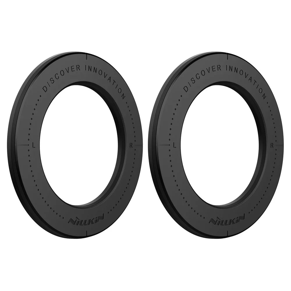 NILLKIN 2Pcs SnapHold Ultra Magnetic Sticker Self-adhesive Wall Mount Holder - Black - 1