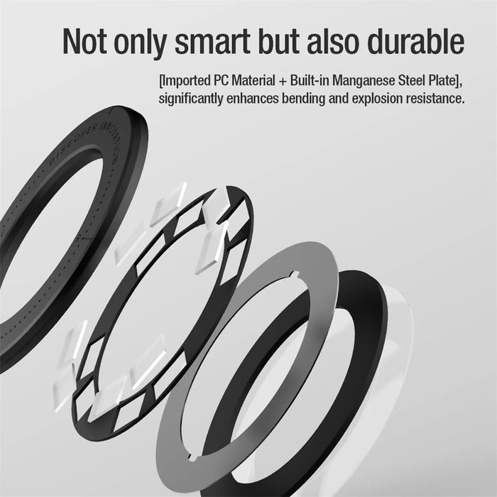 NILLKIN SnapHold Ultra Magnetic Sticker Self-adhesive Tablet Wall Mount Stand - Black - 7