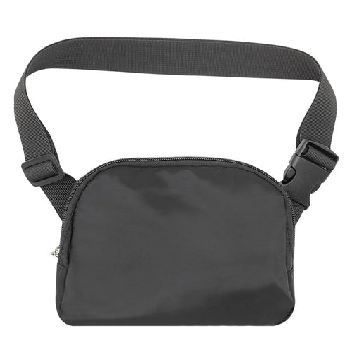 600D Nylon Waterproof Chest Bag Outdoor Sports Running Mobile Phone Storage Bag - Black - 1