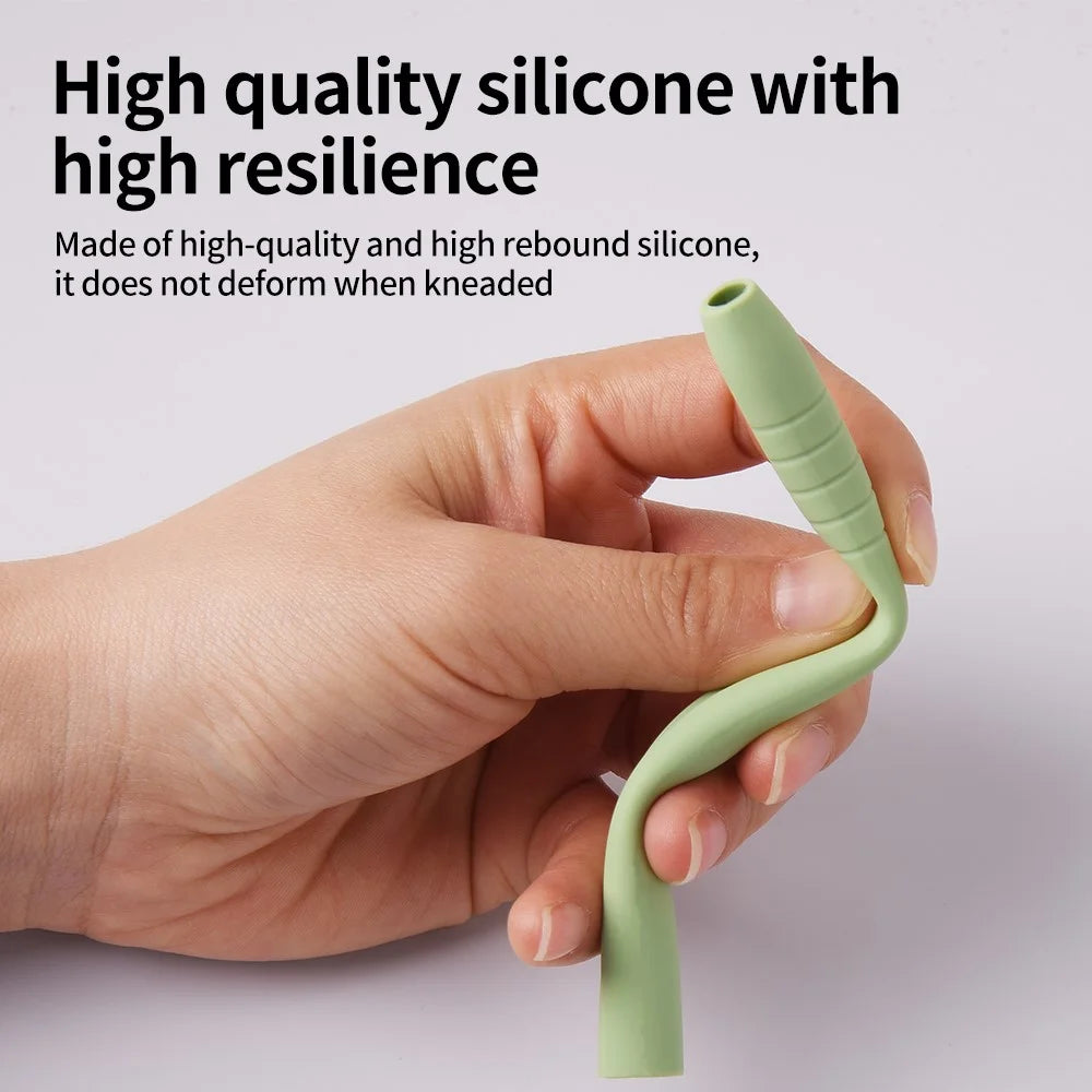 For Apple Pencil (USB-C) Silicone Sleeve Anti-Drop Stylus Pencil Protective Case with Tip Cap - Matcha Green - 3