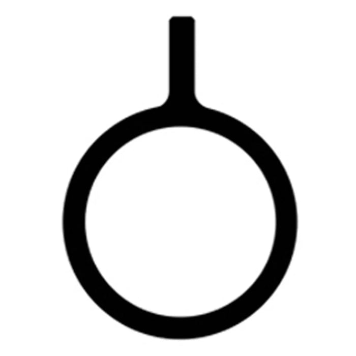 Metal Ring Sticker Magnetic Wireless Charging Ring - Black - 1