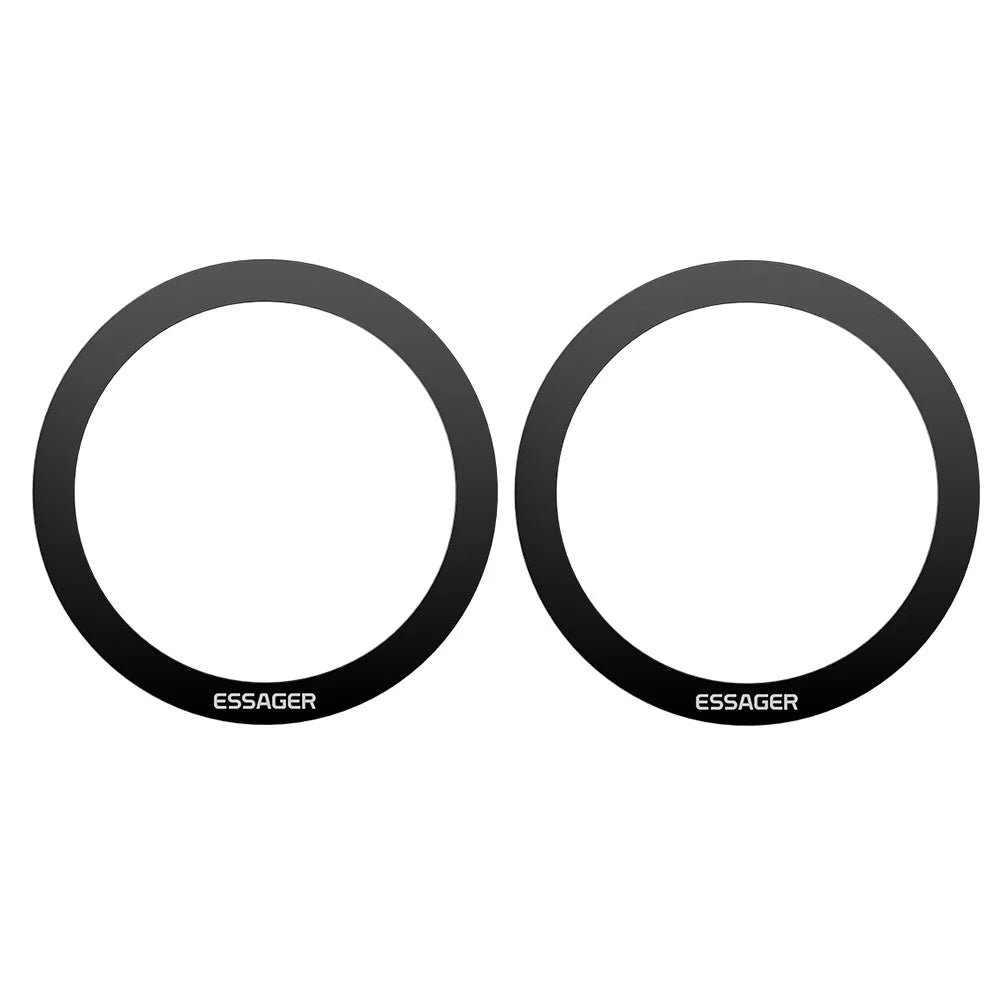 ESSAGER Self-Adhesive Stainless Steel Ring Phone Back Adapter Ring for Magnetic Wireless Charger - 1