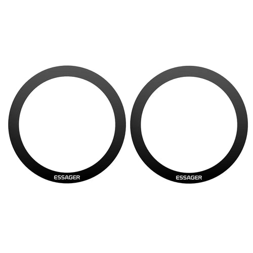 ESSAGER Self-Adhesive Stainless Steel Ring Phone Back Adapter Ring for Magnetic Wireless Charger - 1