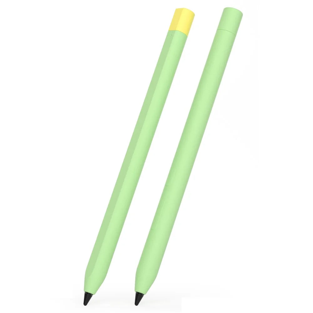 For Xiaomi Smart Pen (3rd Generation) Protective Sleeve Contrast Color Stylus Pen Cover with Dual Pen Caps - Green - 1