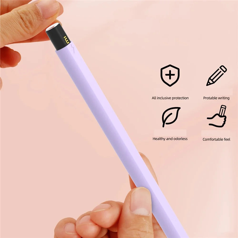 For Xiaomi Smart Pen (3rd Generation) Protective Sleeve Contrast Color Stylus Pen Cover with Dual Pen Caps - Green - 2