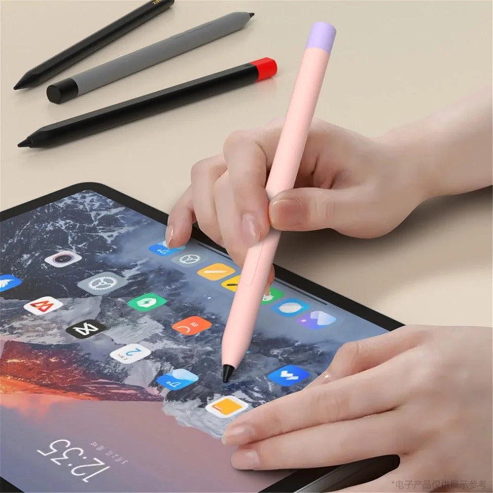 For Xiaomi Smart Pen (3rd Generation) Protective Sleeve Contrast Color Stylus Pen Cover with Dual Pen Caps - Green - 4