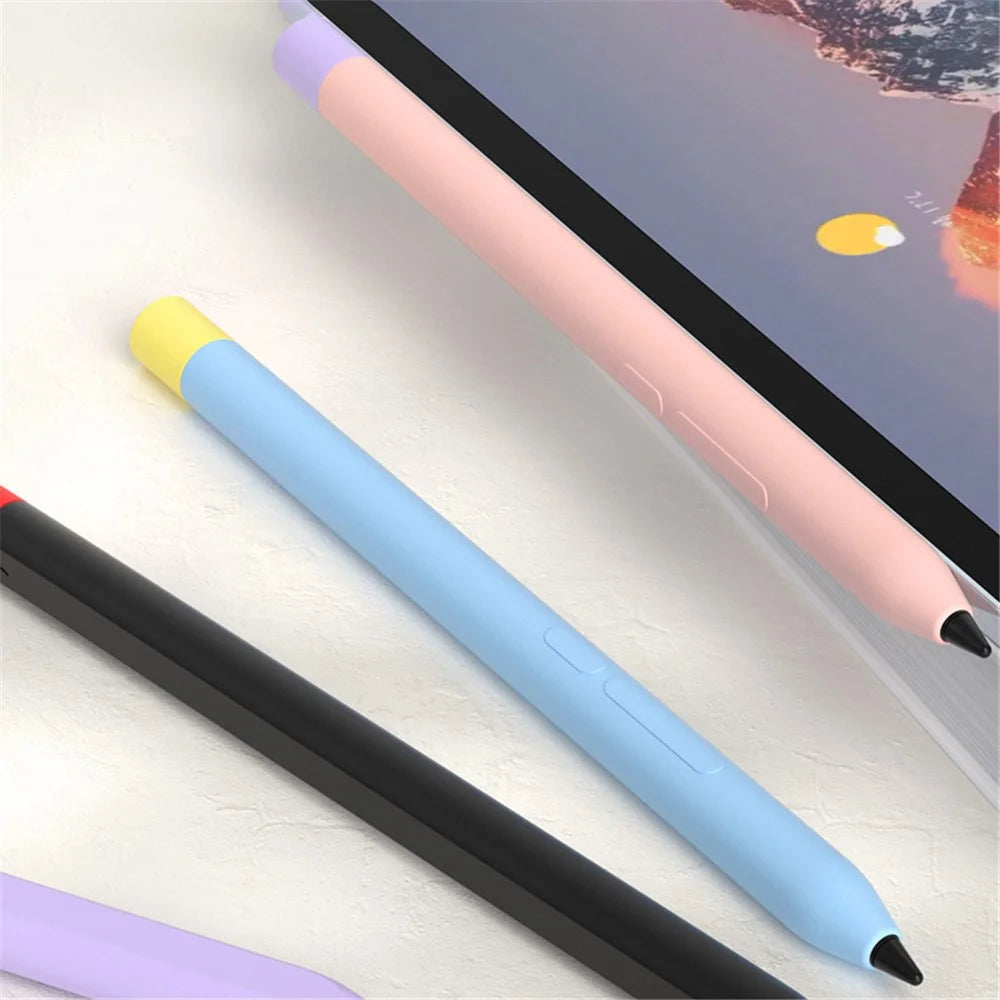 For Xiaomi Smart Pen (3rd Generation) Protective Sleeve Contrast Color Stylus Pen Cover with Dual Pen Caps - Green - 6