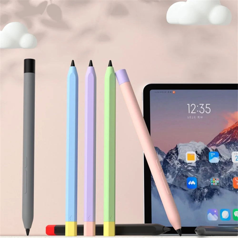 For Xiaomi Smart Pen (3rd Generation) Protective Sleeve Contrast Color Stylus Pen Cover with Dual Pen Caps - Green - 7